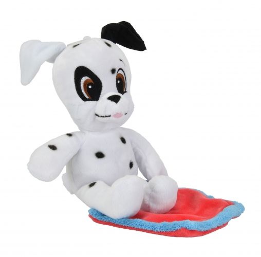  peluche chien 101 dalmatiens blanc noir rouge bleu 